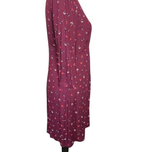 Boden Red V-Neck Fit and Flare Midi Dress - Picture 7 of 11